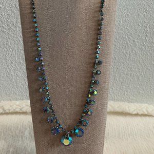 Brilliant turquoise and silver necklace